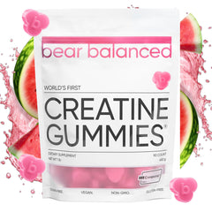 Bear Balanced frente del empaque mostrando 90 gomitas y beneficios