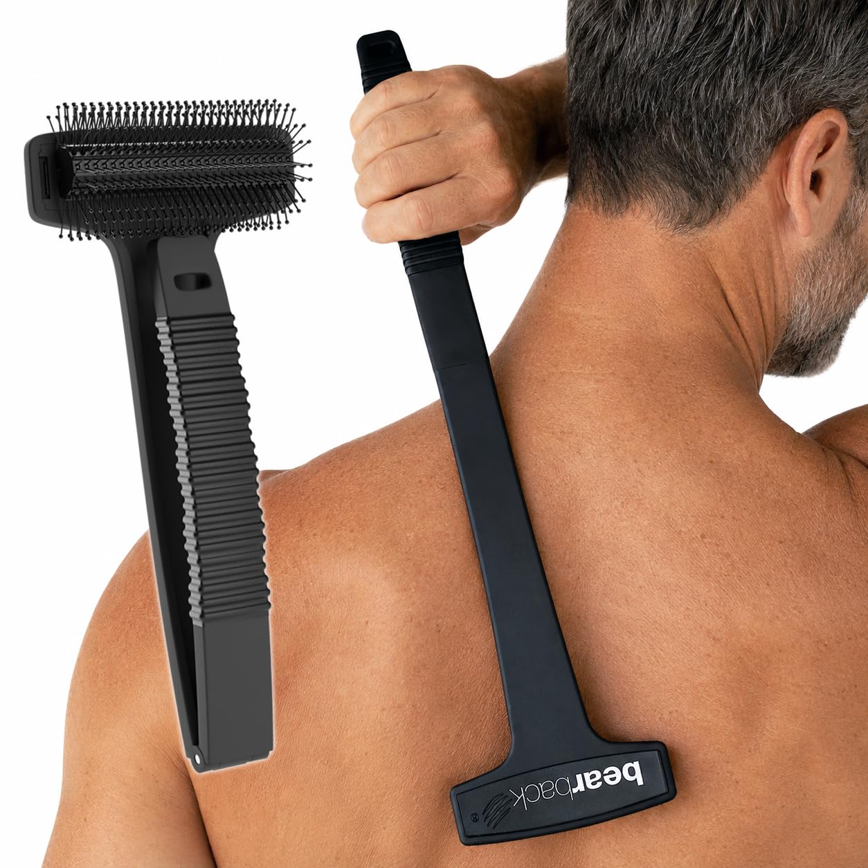bearback frente del empaque mostrando diseño y beneficio compacto
