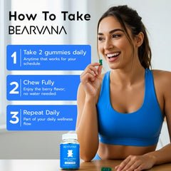 BEARVANA comparación tamaño con mano para referencia de porción realista
