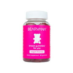 BEARVANA frasco frontal mostrando 60 gominolas y etiqueta clara para uso diario