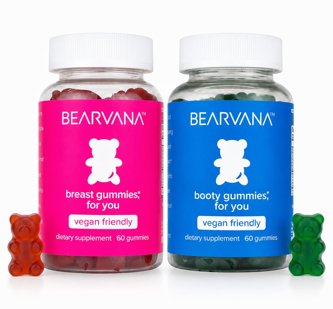 BEARVANA envase frontal de gomitas berry, presenta conveniencia diaria