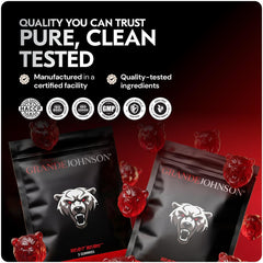 Beast Bears etiqueta de ingredientes con beneficios y pureza