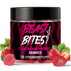 BEAST BITES frasco frontal mostrando diseño y cantidad