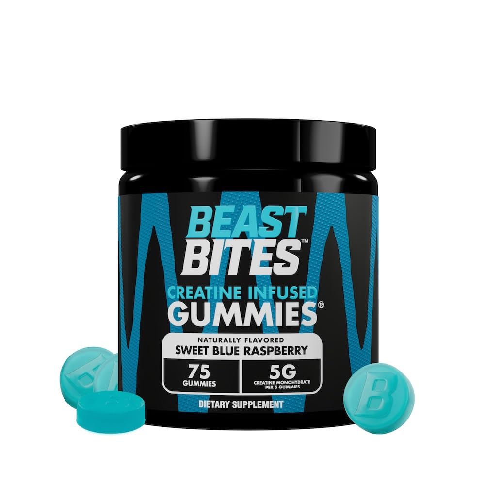 BEAST BITES envase frontal mostrando etiqueta y certificaciones, conveniencia instantánea