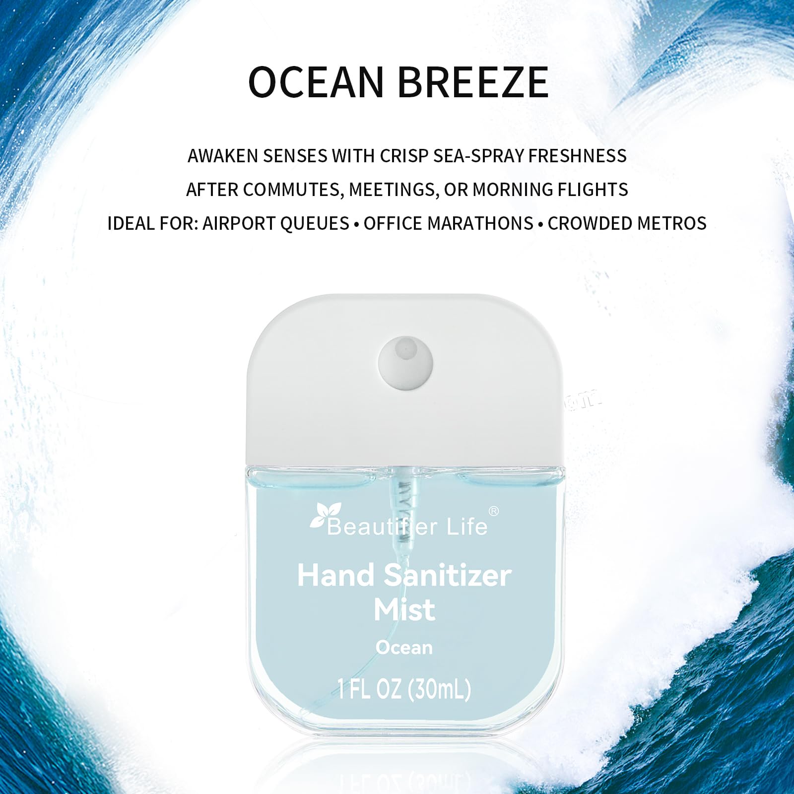Beautifier Life escena Ocean evocando frescura y limpieza ligera