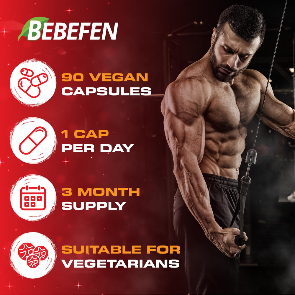 BEBEFEN etiqueta de ingredientes destacando berberina y piperina para claridad