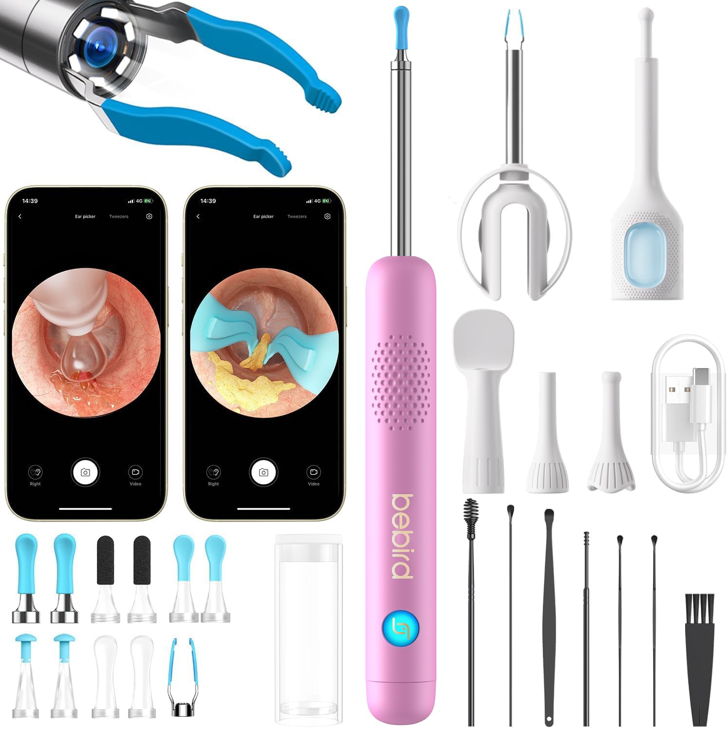 BEBIRD R1 Ultra frontal rosa mostrando diseño compacto y manejo seguro