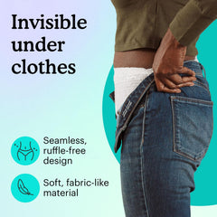 Because etiqueta con materiales y ventajas sin fragancias que protege piel sensible
