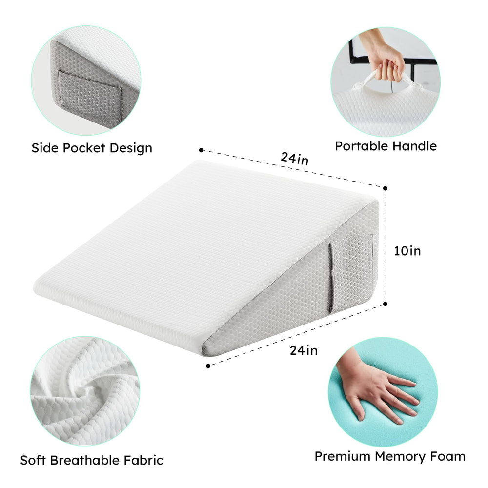 Bedluxe bolsillos laterales guardando móvil y mando para fácil acceso