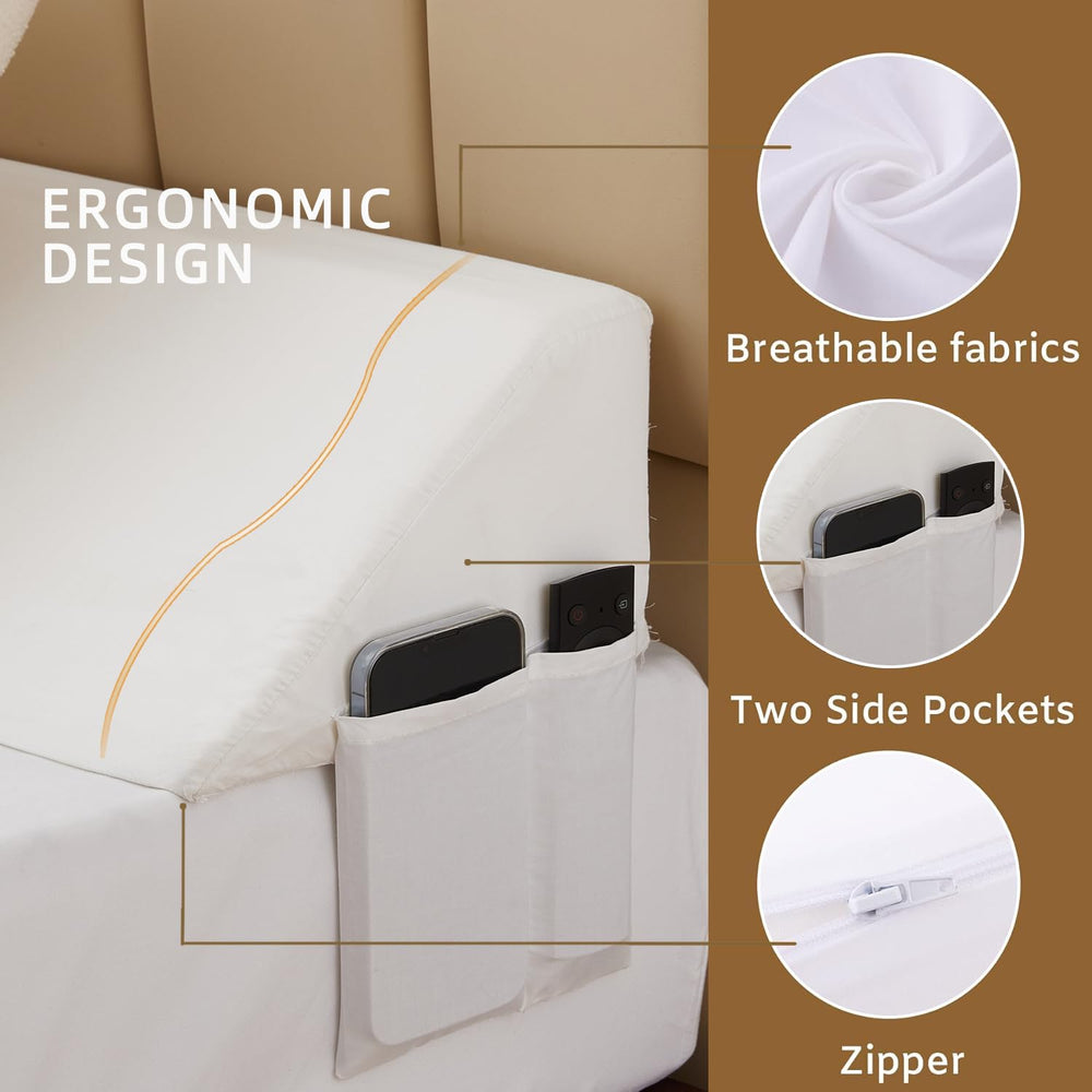 Bedluxe al lado de colchón para comparar tamaño king y ajuste perfecto