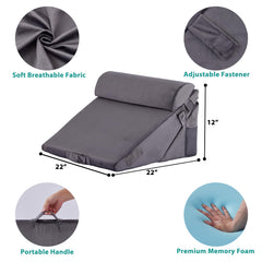 Bedluxe comparación de tamaño con una mano para visualizar escala y portabilidad