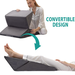 Bedluxe elevación de piernas en cama para descanso y circulación