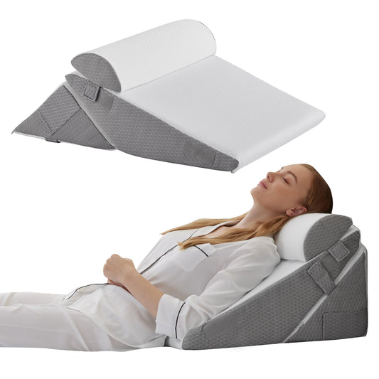 Bedluxe frontal del set cuñas mostrando diseño y beneficios ergonómicos