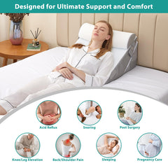 Bedluxe roll cojín cervical mostrando confort y soporte adaptable