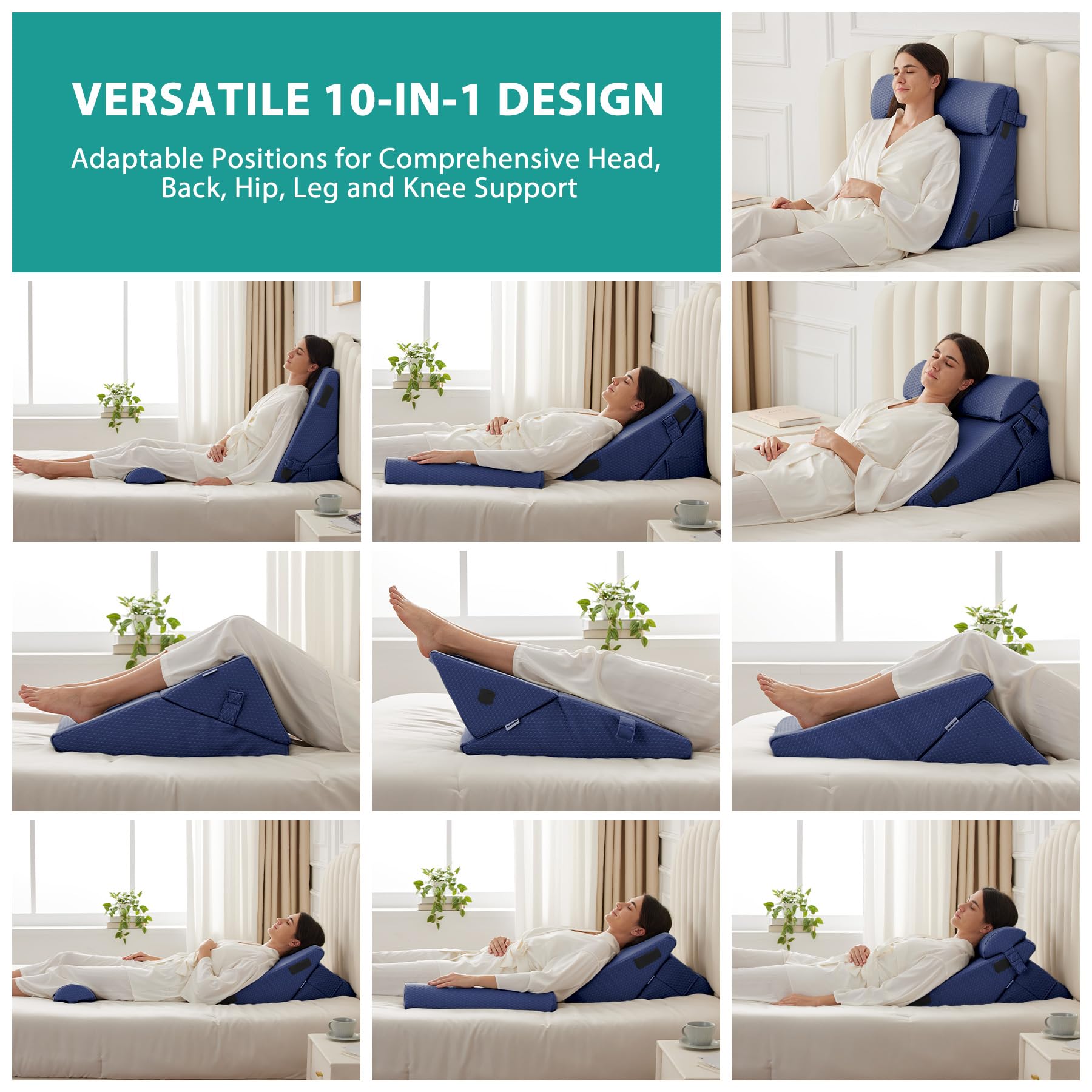 Bedluxe primer plano de la espuma de doble capa mostrando confort y soporte adaptativo