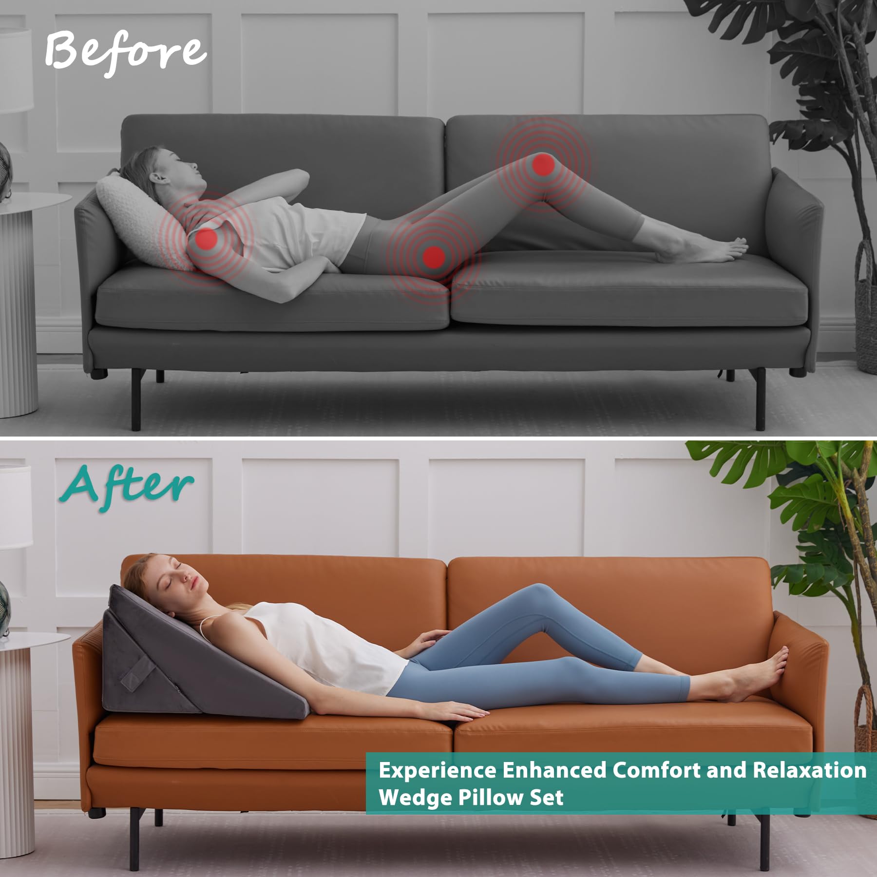 Bedluxe uso como respaldo para leer con postura más ergonómica