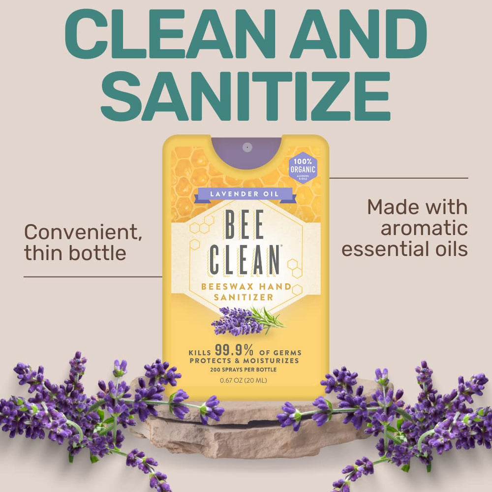 Bee Clean detalle de lavanda con aroma relajante y efecto calmante