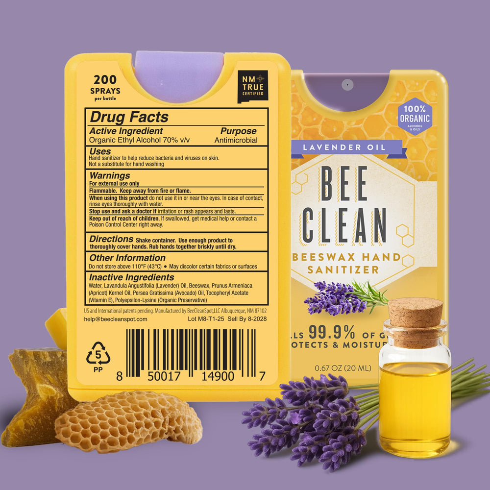 Textura de cera de abeja Bee Clean mostrando hidratación y suavidad