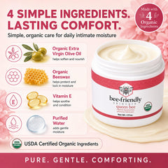 BeeFriendly tubo abierto revela crema concentrada y nutritiva