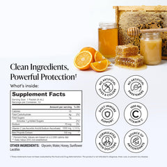 Beekeeper's Naturals sobre en mano para transporte fácil y uso inmediato