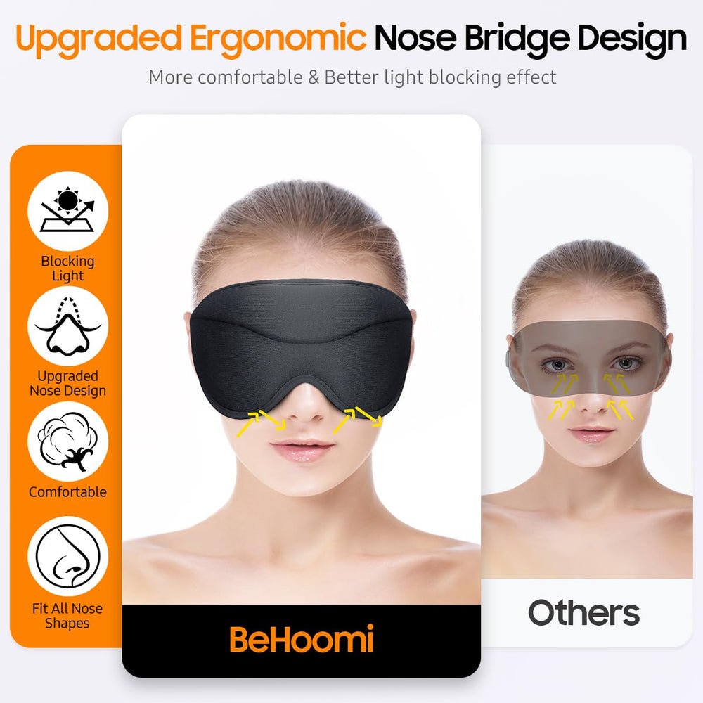 BeHoomi detalle del puente nasal adaptable para mejor sellado