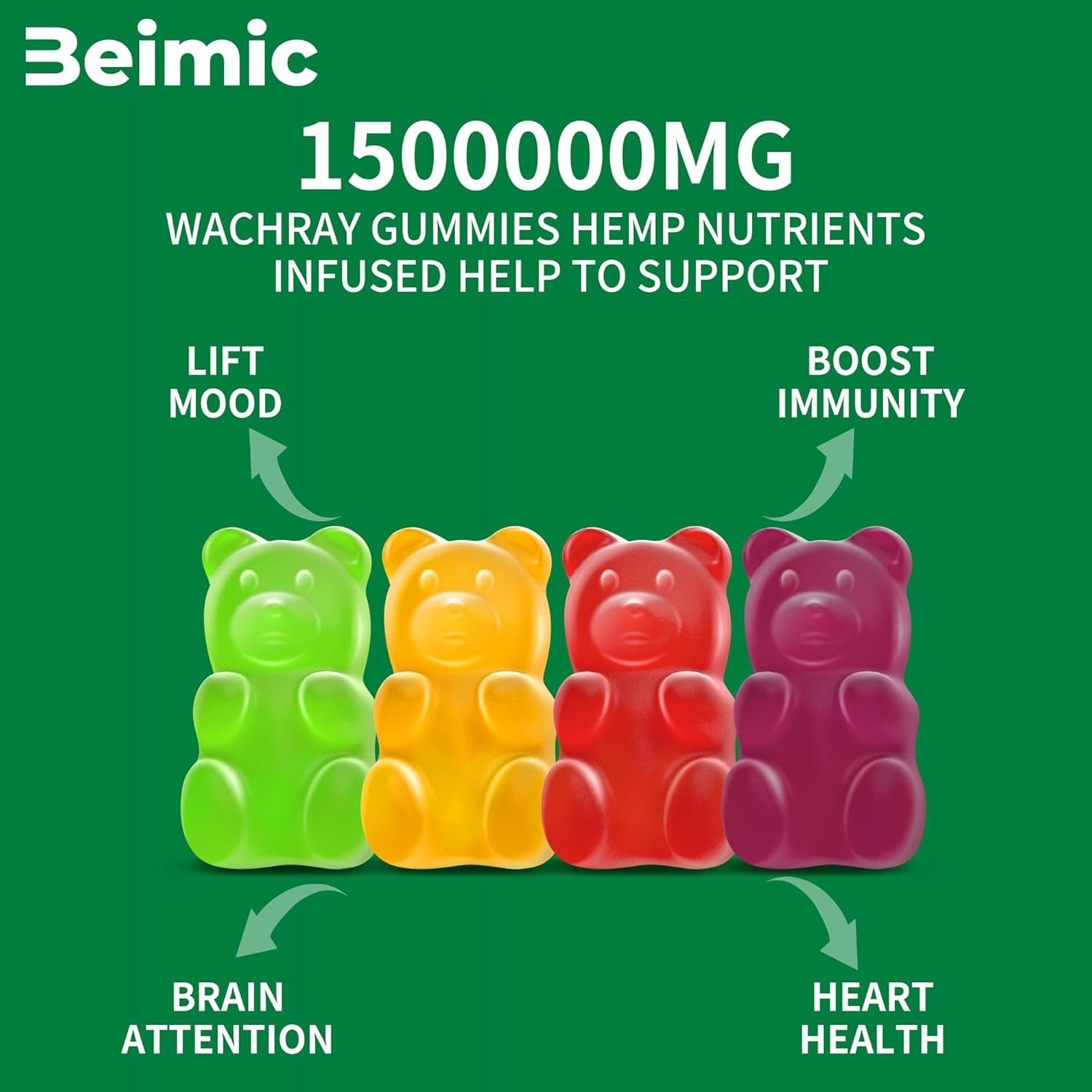 BEIMIC ambiente de desayuno con gomitas para integrar en rutina diaria