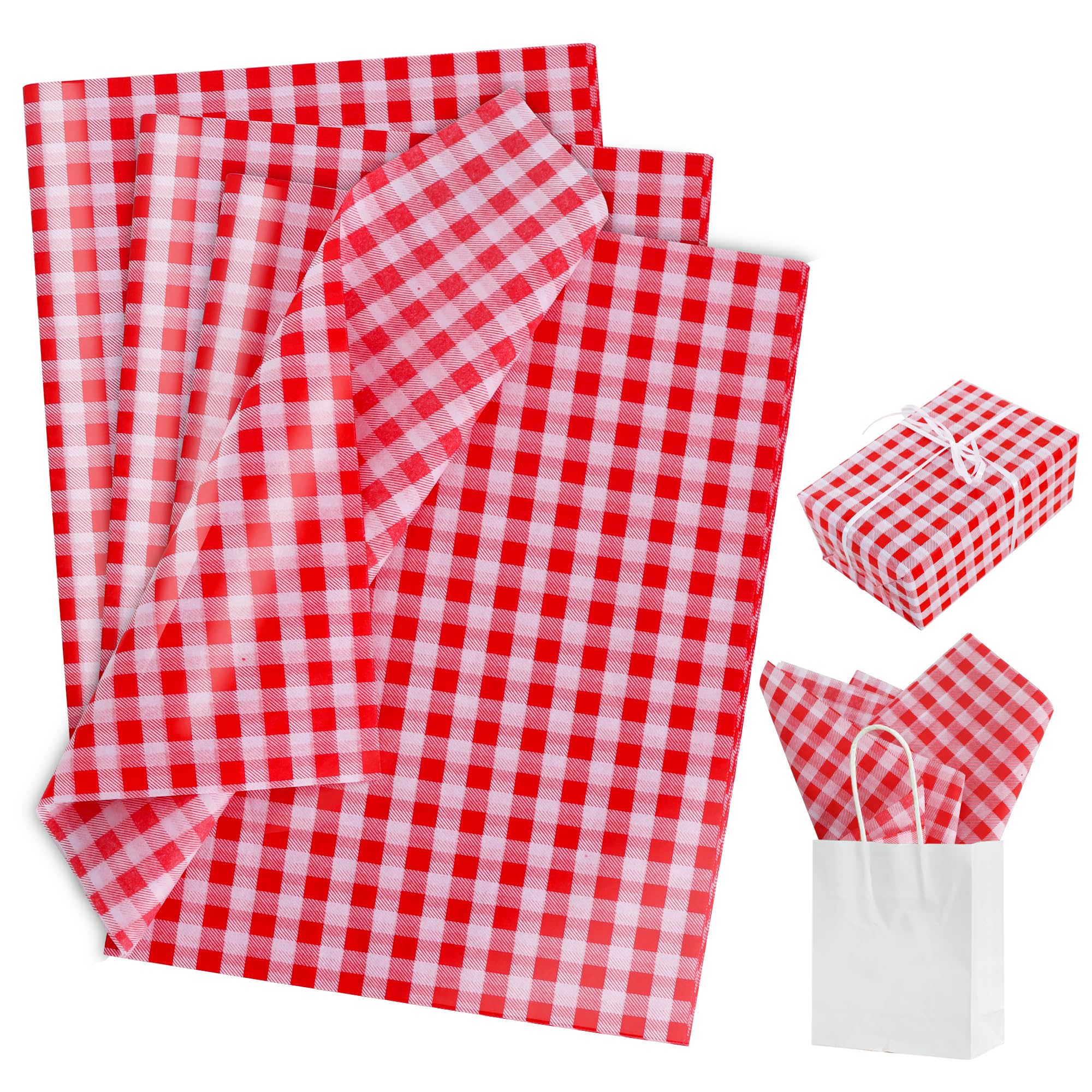 BEISHIDA frente del paquete con 50 hojas y diseño cuadriculado, ideal para regalos