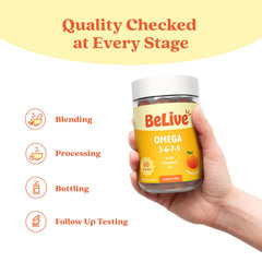 Ingredientes vegetales linaza y espino amarillo usados por BeLive