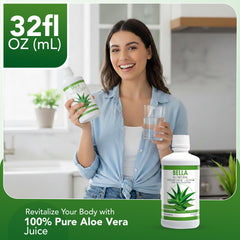 Bella All Natural comparativa de tamaño 32 oz útil para planificar consumo