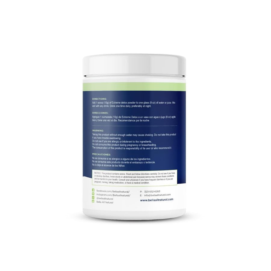 Bella All Natural vaso preparado con detox papaya y aspecto refrescante