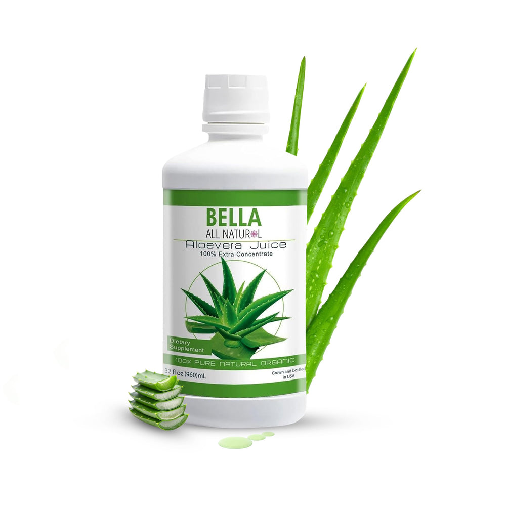 Bella All Natural botella frontal de 32 oz mostrando presentación y facilidad de uso