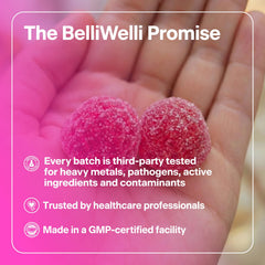 Belli Welli comparación de tamaño para ver porción y dosificación