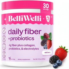 Belli Welli envase frontal con diseño y sabor Wild Berry, confianza visual
