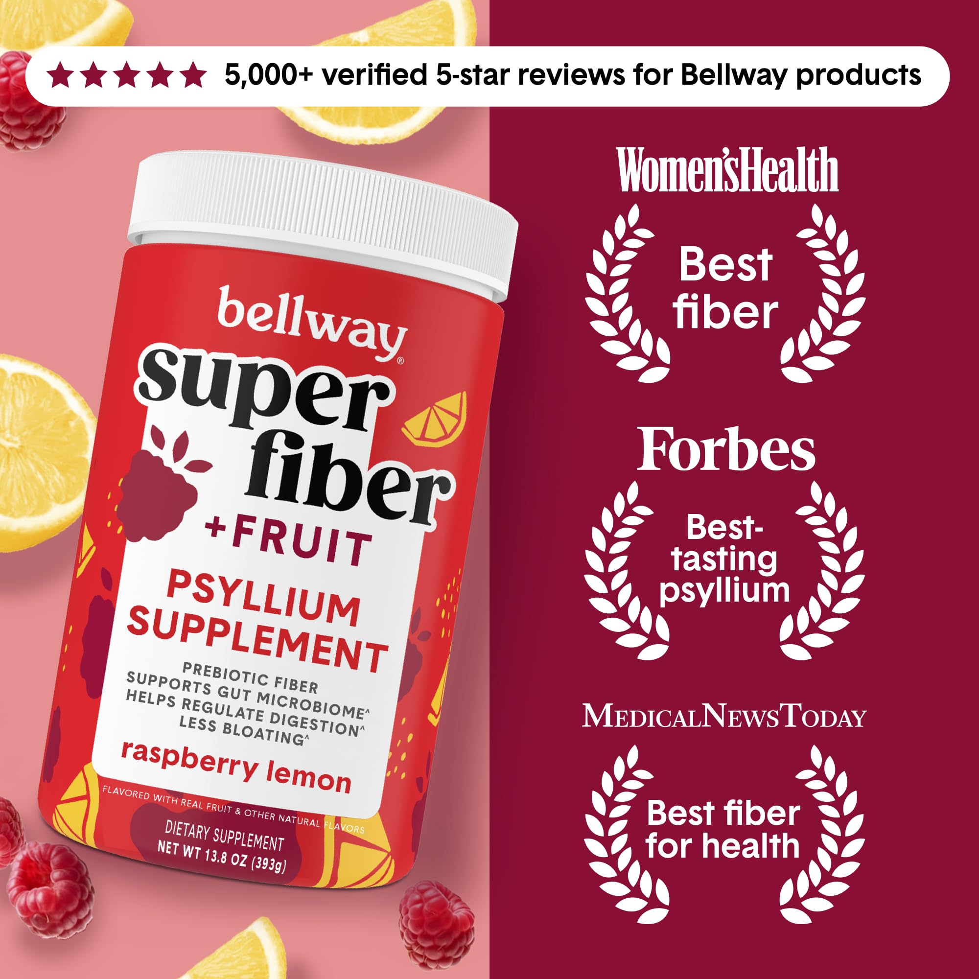 Bellway polvo de psyllium textura fina ideal para mezclar
