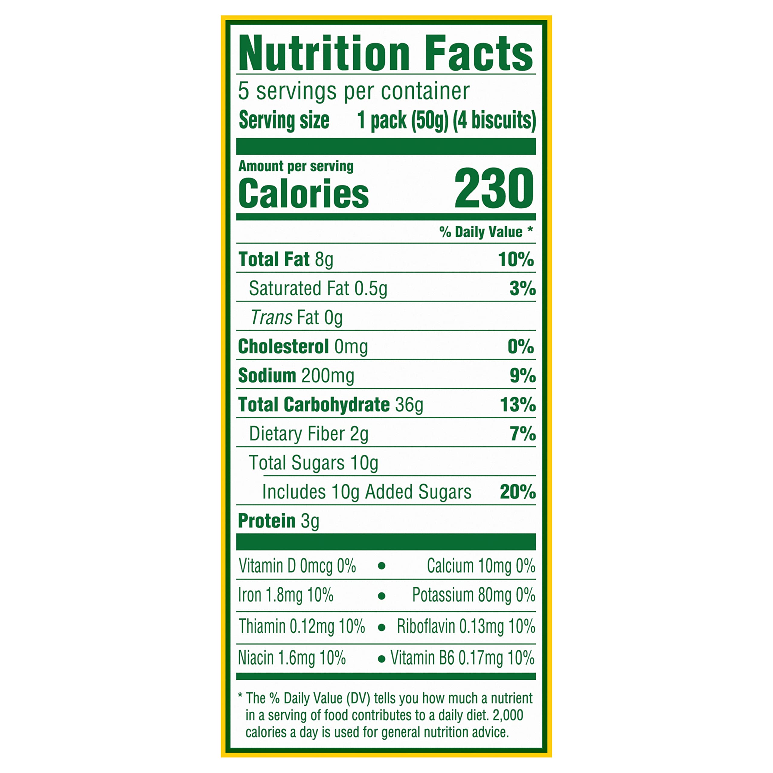 belVita etiqueta nutricional enfocada para comprobar ingredientes