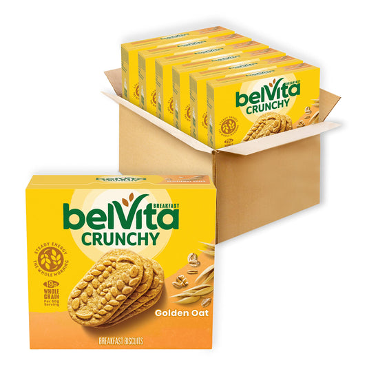 belVita paquete frontal mostrando cajas y conveniencia para desayuno