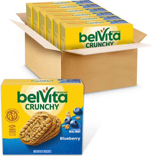 belVita paquete frontal mostrando diseño y marca, fácil identificar y llevar