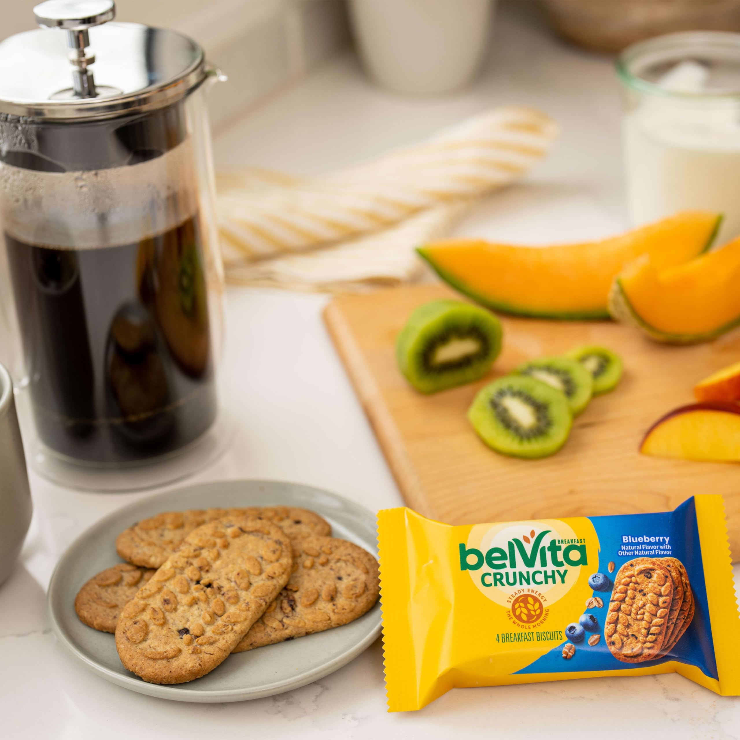 belVita paquetes en máquina vending, práctico para puntos de venta y eventos