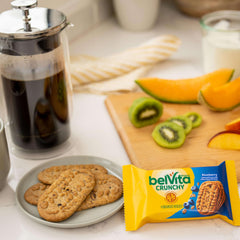 belVita paquetes en máquina vending, práctico para puntos de venta y eventos