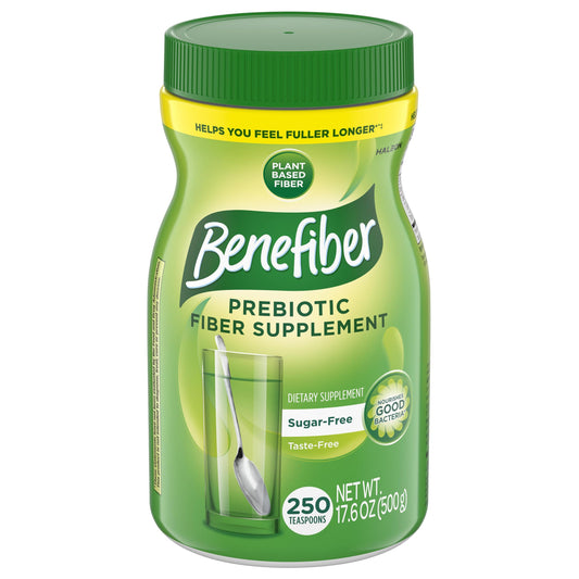 Benefiber envase frontal mostrando etiqueta clara y beneficios
