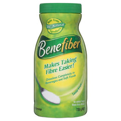 Benefiber frente del envase mostrando formato jumbo y conveniencia