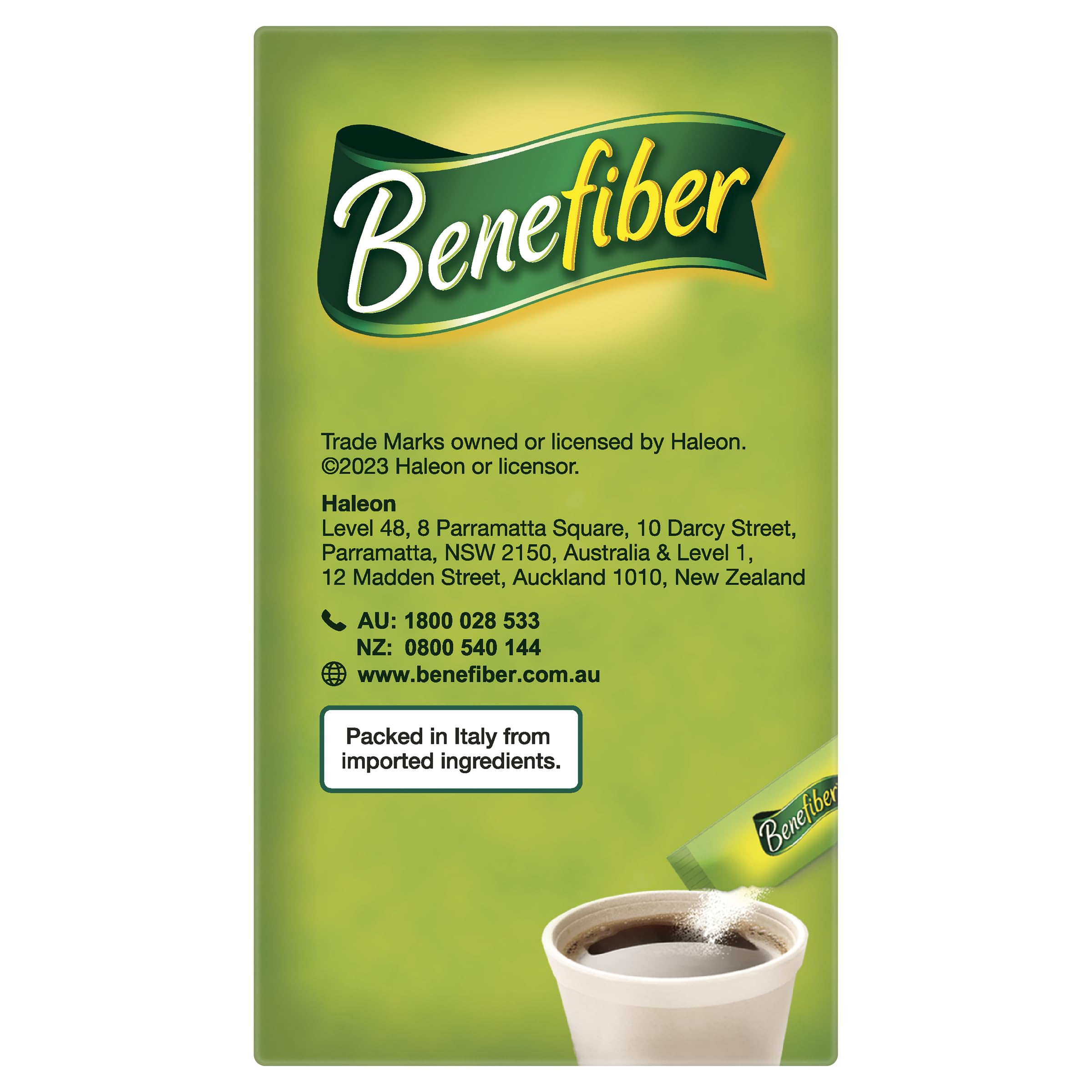 Benefiber añadido en yogur blanco, aporta fibra sin cambiar sabor