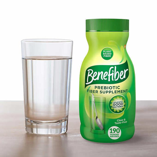 Benefiber textura en cuchara sin grumos lista para mezclar
