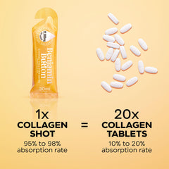 Comparativa de tamaño de vial Benjamin Button junto a una mano para escala exacta