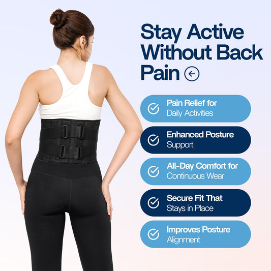benoo faja lumbar vista trasera mostrando refuerzo y estabilidad