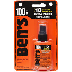 Ben’s envase frontal 1.25 oz mostrando diseño compacto y etiquetado claro, protección portátil