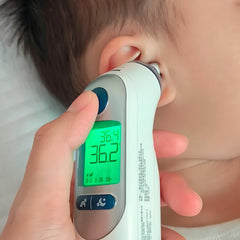 BEPEPFUL escena familiar midiendo temperatura, práctico para hogares