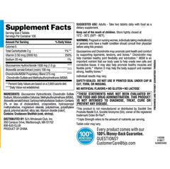 Uso diario de Berkley Jensen Glucosamina Condroitina MSM