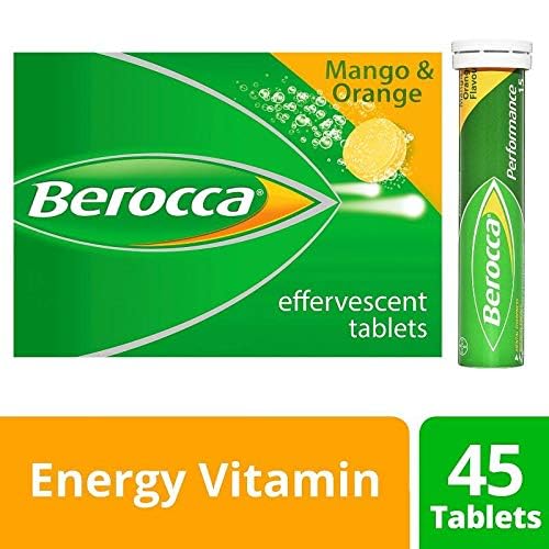 Detalle de etiqueta Berocca con información nutricional legible