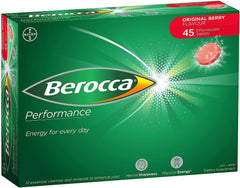Berocca Performance Original tabletas efervescentes sobre mesa listas para usar